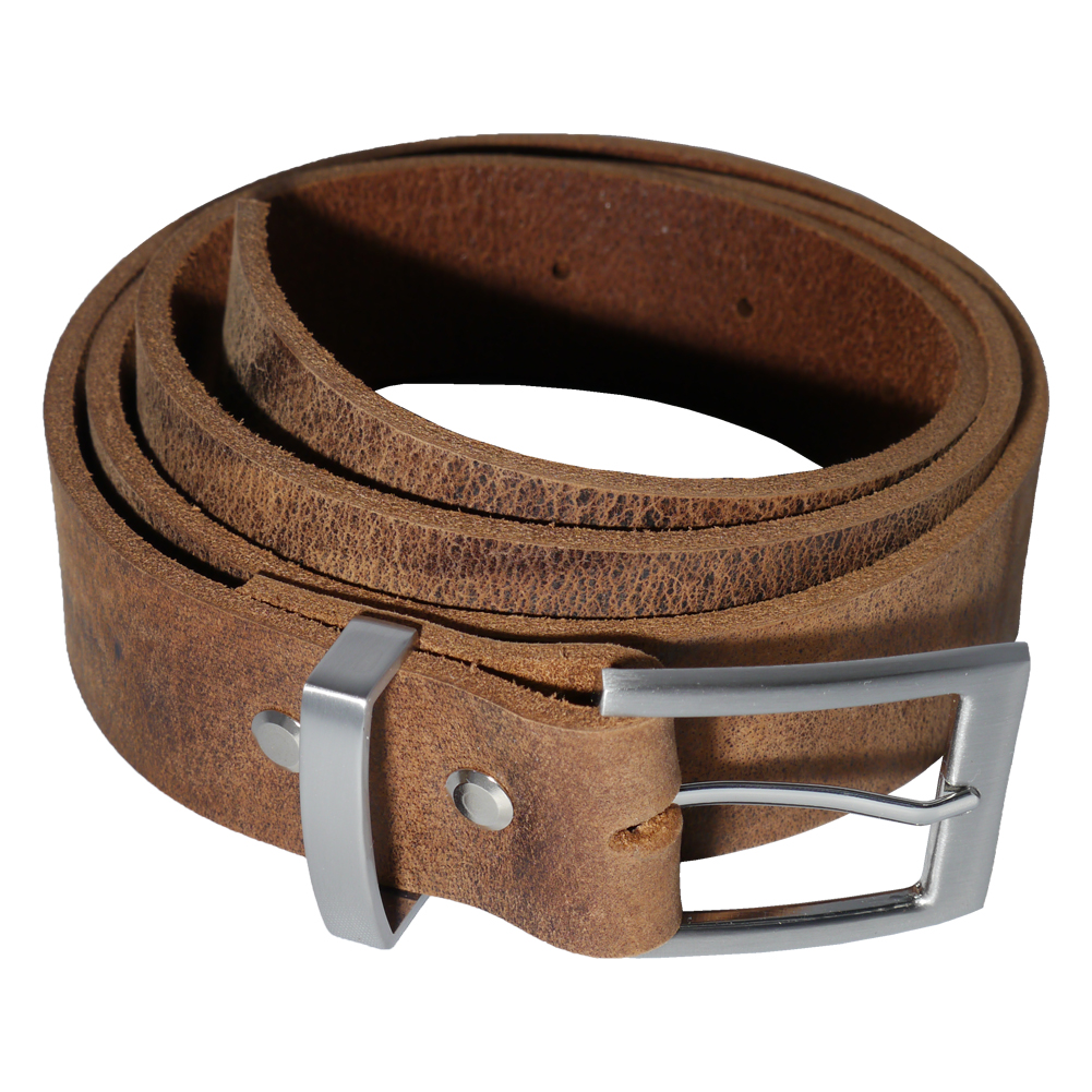 Nickel-free leather belt DVALINN made of buffalo leather (SBW-30)  - approx. 3.2 cm wide - genuine leather