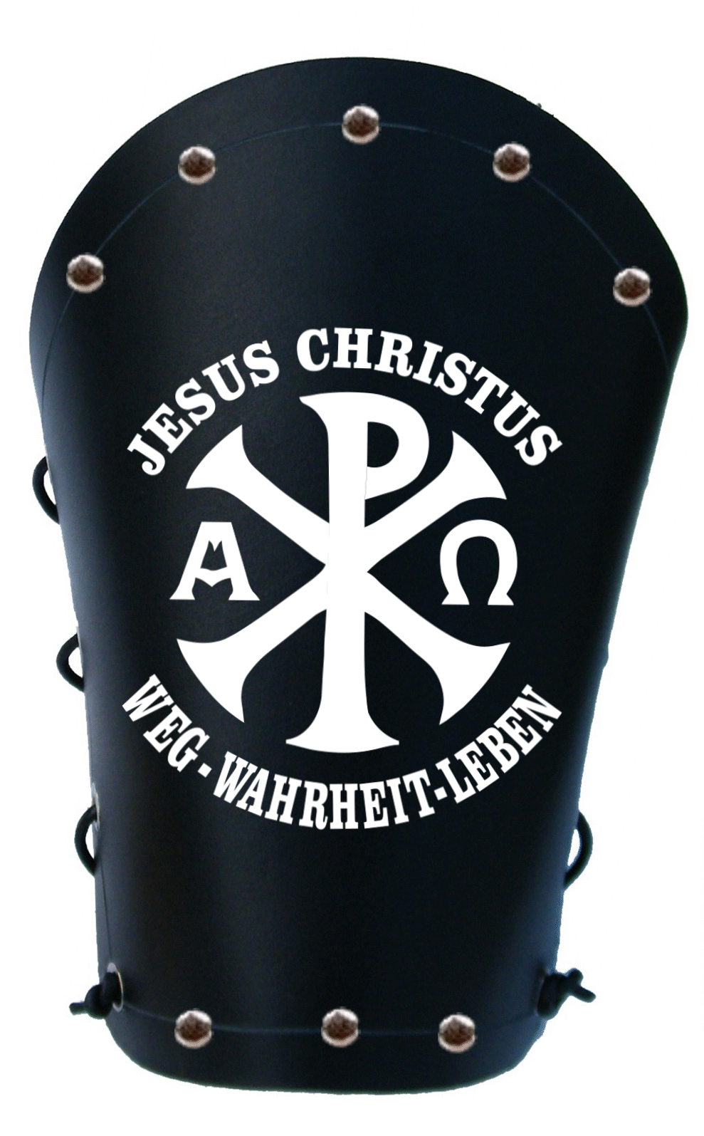 JB-026 Lederarmschiene 20cm Jesus-Christus -- Weg-Wahrheit-Leben