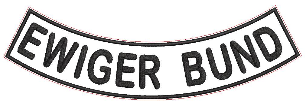 JB-020 Aufnäher unterer Bogen B2 29x9cm : EWIGER BUND