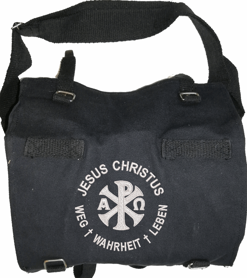 JB-021 Kampftasche klein bestickt mit Jesus Christus..