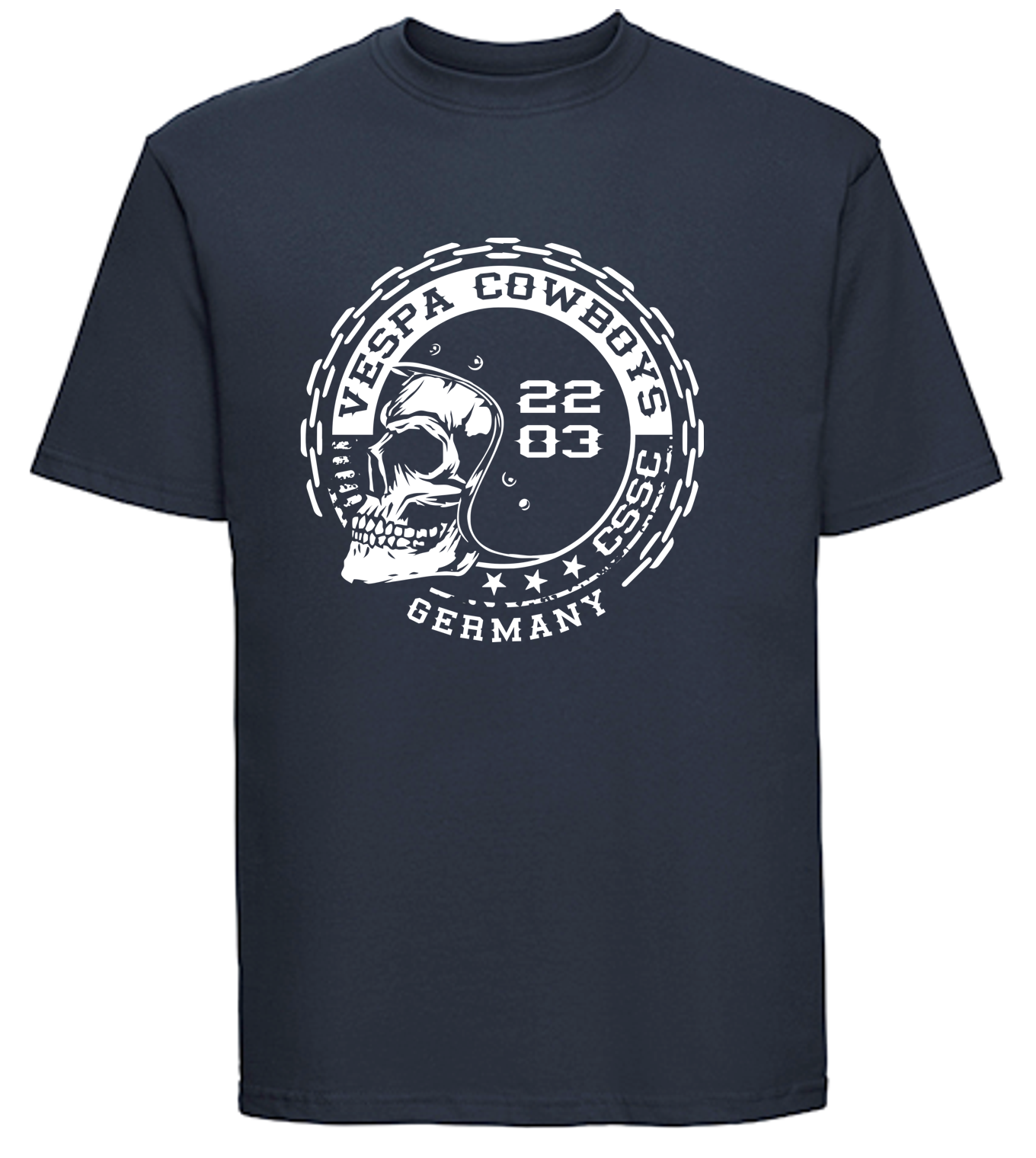 T-Shirt L-190 bedruckt VESPA COWBOYS - PONTEDERA