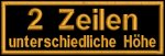 Aufnäher rec1 12x4cm zweite Zeile kleiner
