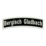 Patch "Bergisch Gladbach" - One upper sheet B1 with approx. 10x3cm - City name - City patch