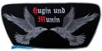 embroidered back patch Hugin and Munin trapezoidal 34 x 15cm