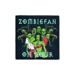 printed-embroidered patch "Zombiefan on Tour" 10x10cm