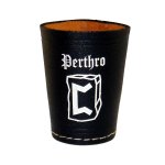 Dice cup with the rune Perthro (rune of prophecy) including 6 dice