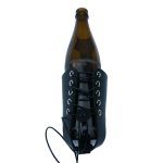 Beer bottle holder - BLOBB made of buffalo leather