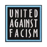Patch about 7x7cm "UNITED AGAINST FACISM"