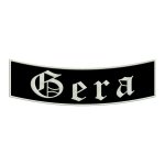 Patch "Gera" - One lower sheet B1 with approx. 35x11cm - City name - City patch