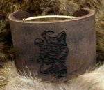 Leder Armband Gnom, Breite 5cm