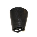 Leder-Armband 10cm aus Leder graviert mit Thors Hammer Mjölnir in schwarz oder Natur