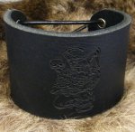Leder Armband Gnom, Breite 5cm