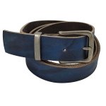 WOLFSZEIT® Leatherbelt "ALFRIGG" with oldsilver-colored Buckle