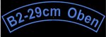 Patch set 29cm 6-piece +1, biker patches, custom text, design yourself, for your motorcycle jacket, 6 pieces