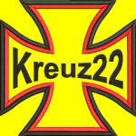 Balkenkreuz 22x22cm