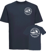 T-Shirt Z180 bedruckt VESPA COWBOYS - Hut - Brust klein - Rücken groß