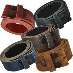 WOLFSZEIT® Wechselgürtel "BORGIN" mit Druckknöpfen für Buckles und Schnallen
