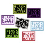 Patch --Black Lives Matter-- approx. 7x5cm - rectangular for sewing or ironing