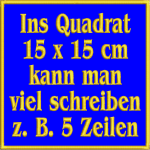 Square 15x15cm