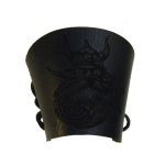 Armband 10cm aus Leder graviert Odins Schild