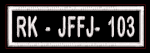 JB-011 Aufnäher rechteck rec1 ca.10x3cm RK - JFFJ- 103