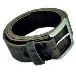 Wolfszeit leather belt ALGRIM with buffalo leather buckle